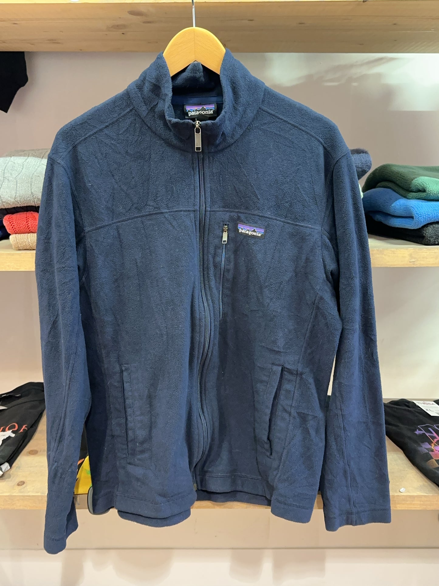 Patagonia Navy Full-Zip Fleece Jacket - M