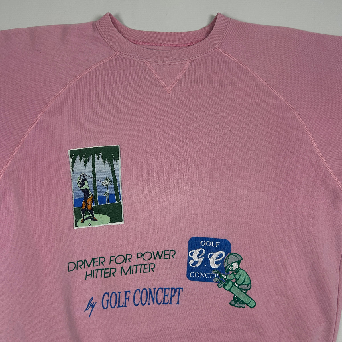 M - Vintage 1990's Pink Golf Concept Graphic Sweatshirt