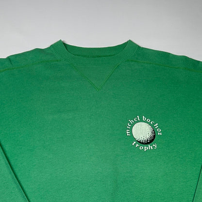 XL - 1990's Michel Bachoz Trophy Green Crewneck Sweatshirt