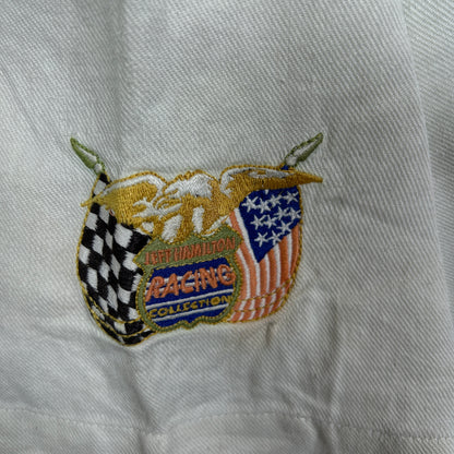 XL - Vintage 1990's Jeff Hamilton Miller Lite Racing Sponsor Button-Up Shirt