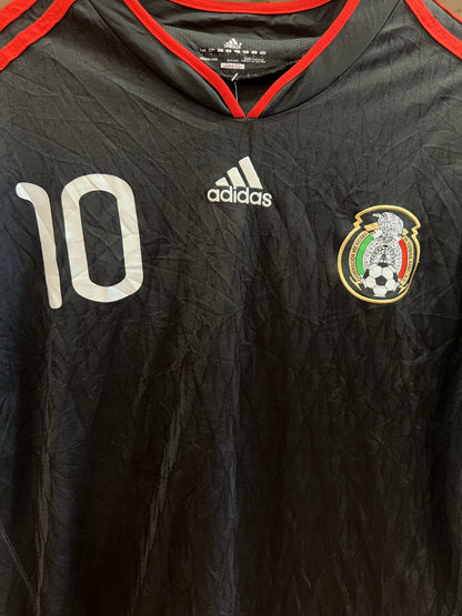 2010 World Cup Mexico C. Blanco Adidas Away Football Shirt 10 - L