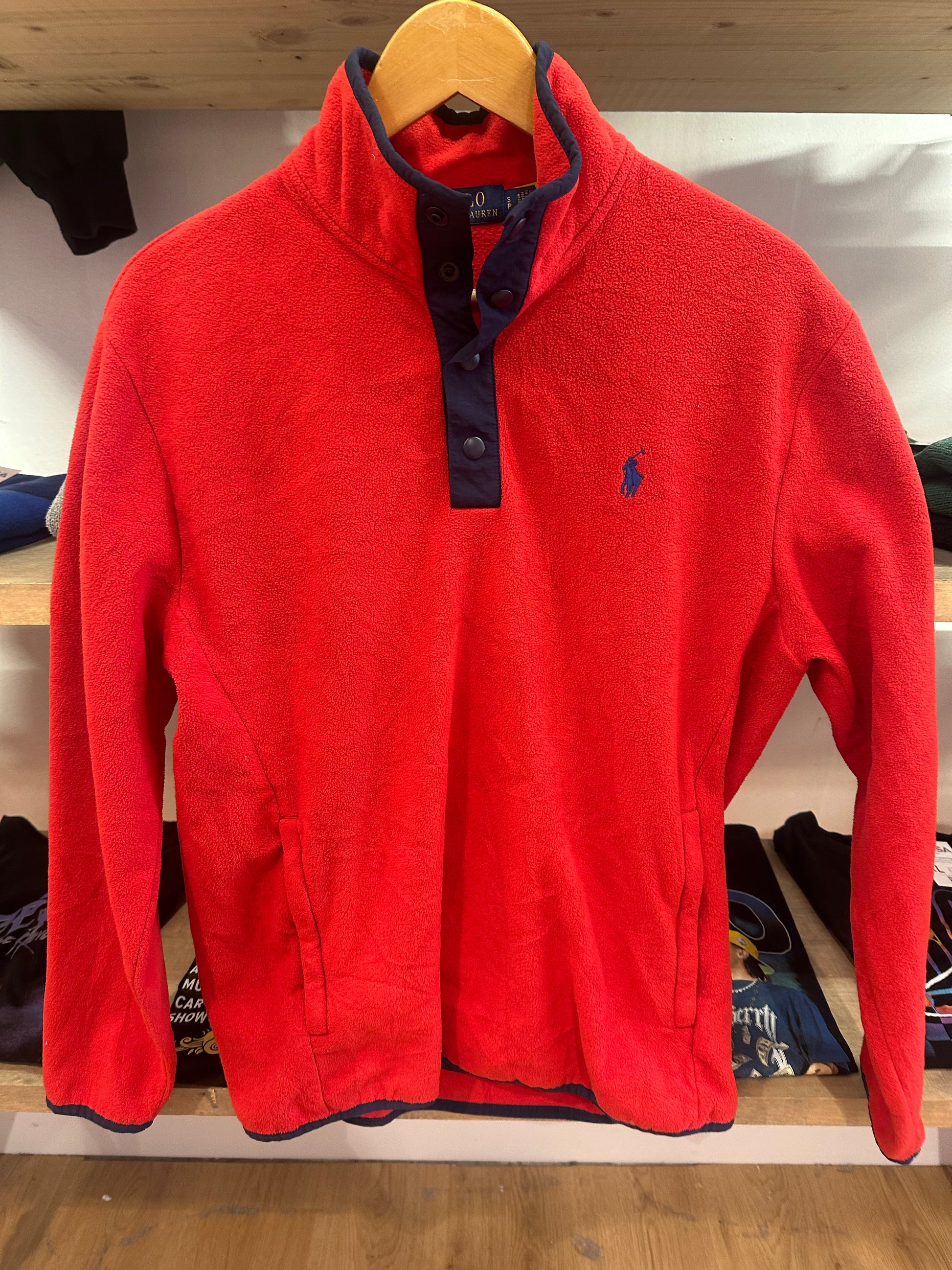 S - Ralph Lauren Fleece Quarterzip