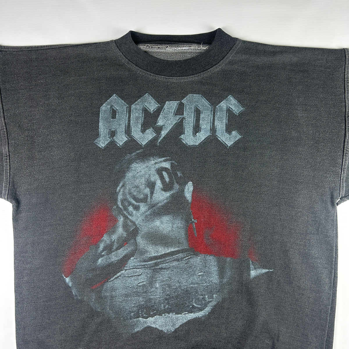 L - 1990's AC/DC Vintage Graphic Crewneck Sweatshirt