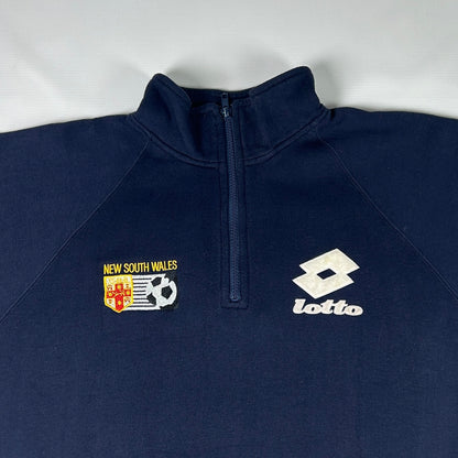 XL - 1996–1998 Lotto New South Wales Soccer Half-Zip Sweatshirt