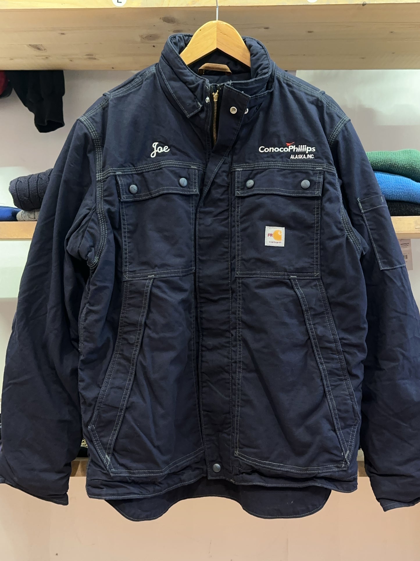 M - Vintage 2000's CarharttFR Full Swing Jacket Conoco Phillips Alaska inc