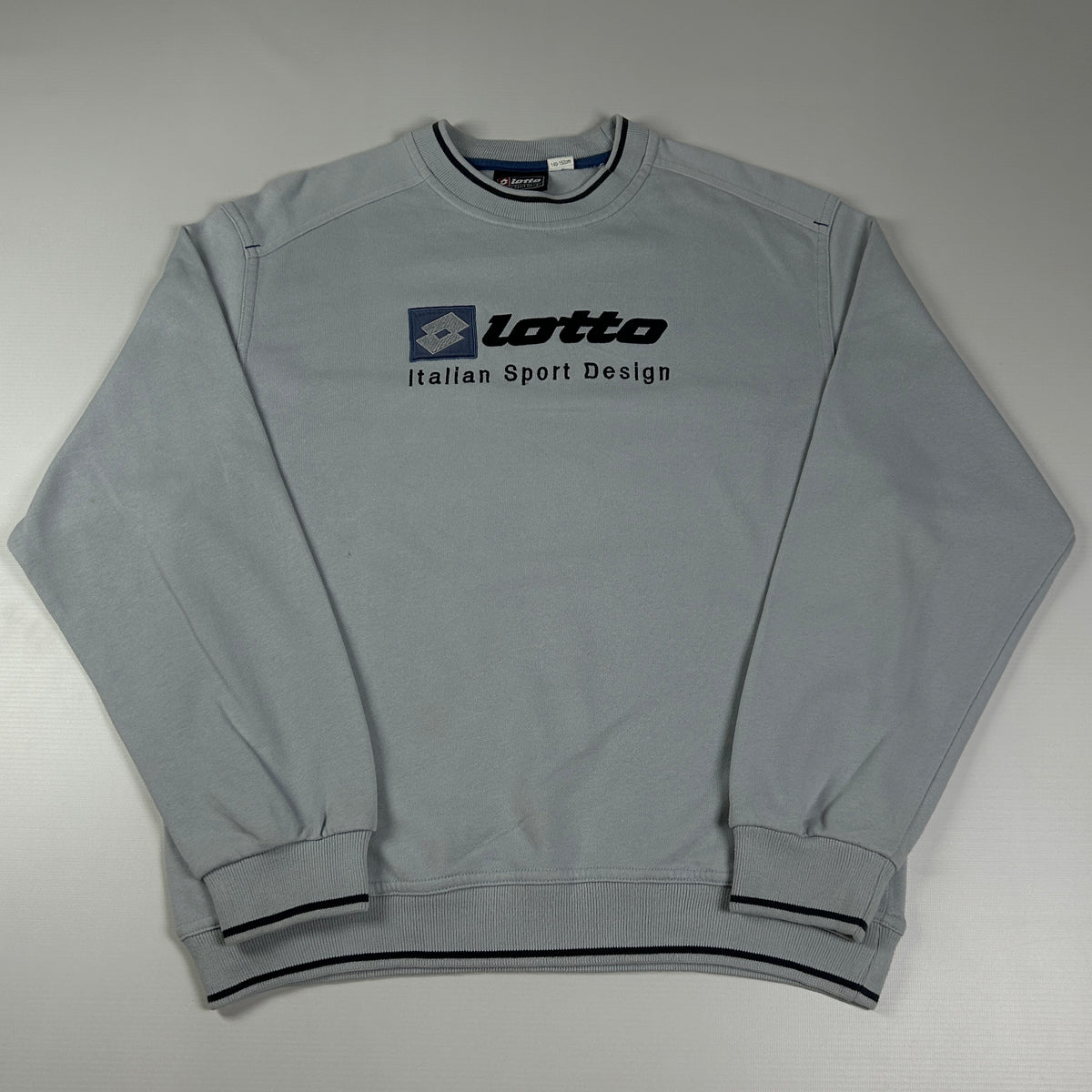 XS - 1990's Lotto Italian Sport Design Grey Sweatshirt