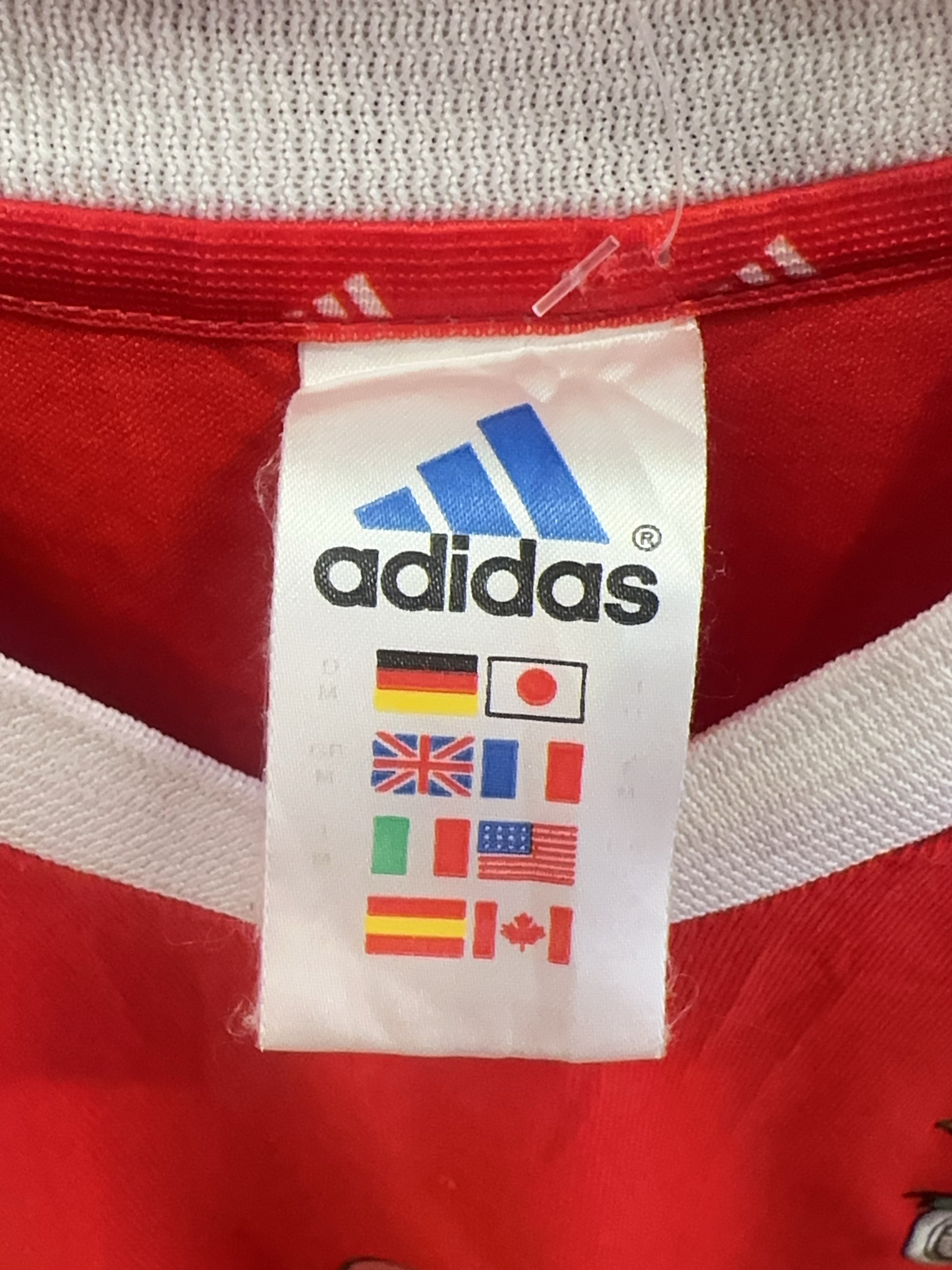 2002-03 SL Benfica Adidas Home Football Shirt - M
