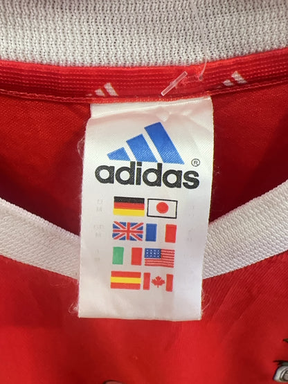 2002-03 SL Benfica Adidas Home Football Shirt - M