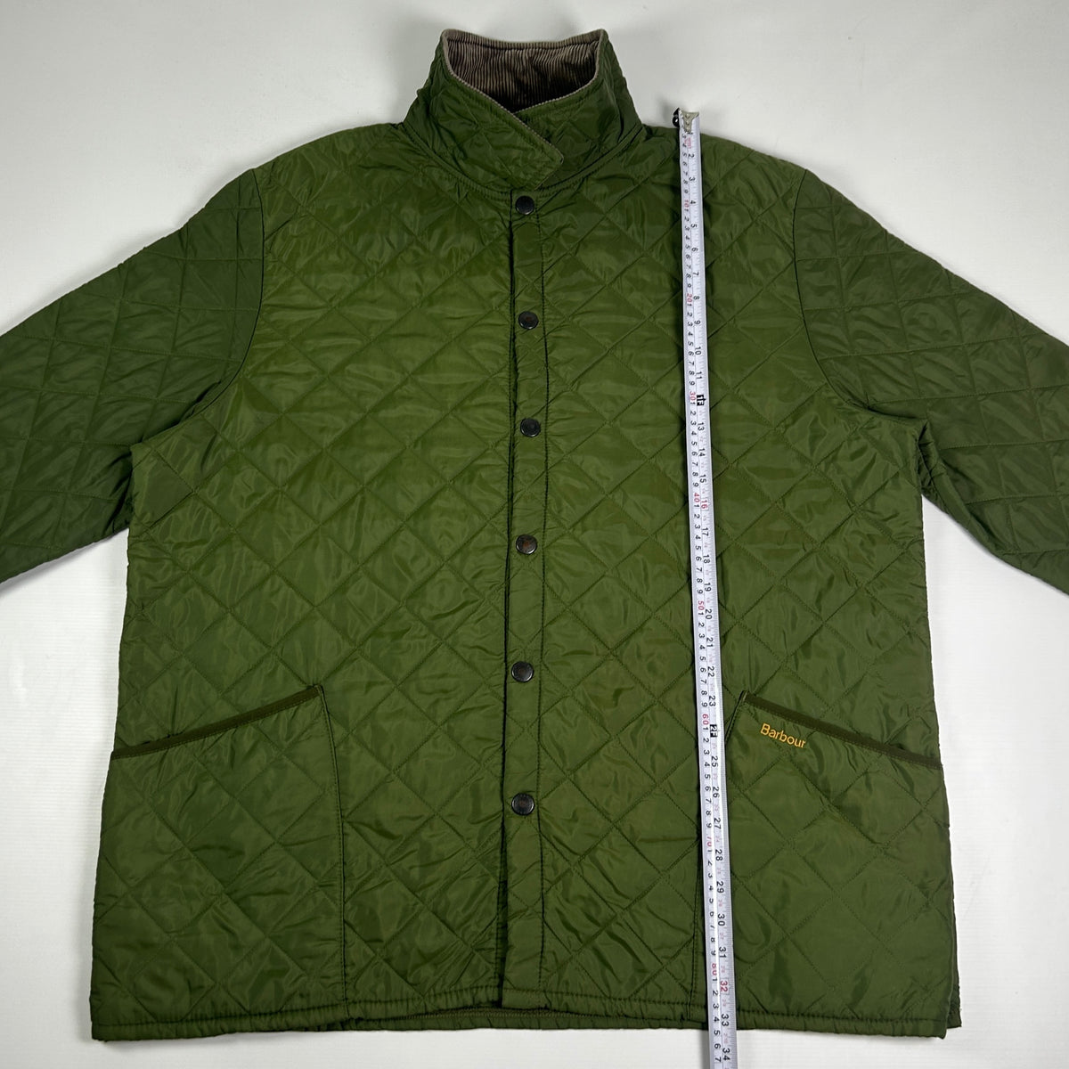 L - Vintage 2010's Barbour Liddesdale Green Quilted Jacket