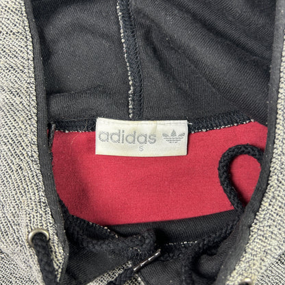 M - 2000's Adidas Training Grey Hooded Pullover Sweatshirt