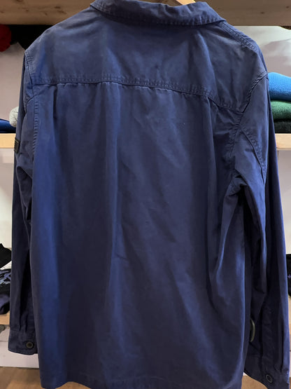 XL - Barbour International Navy Long-Sleeve Button-Up Shirt