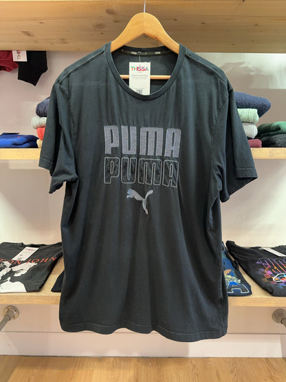 Puma Black Logo Graphic T-Shirt XL