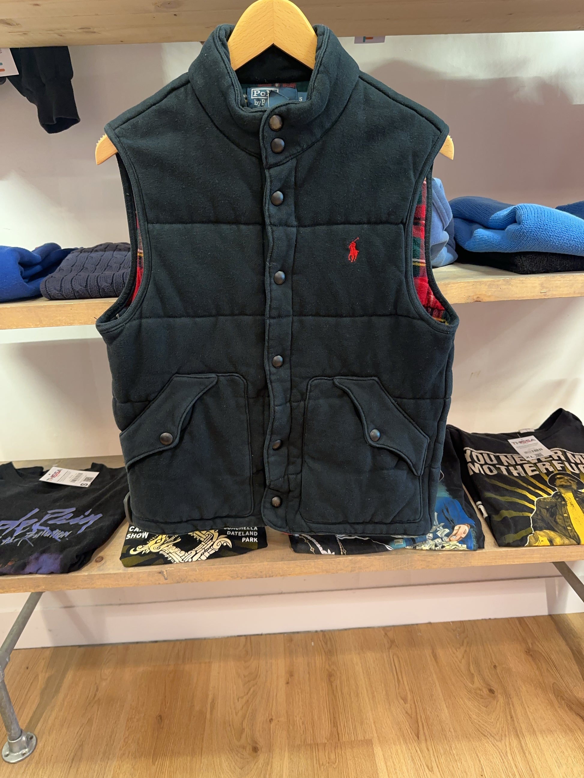 S - Vintage 1990's Ralph Lauren Puffed Vest