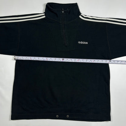 M - Vintage 1990's Adidas Three Stripes Quarterzip