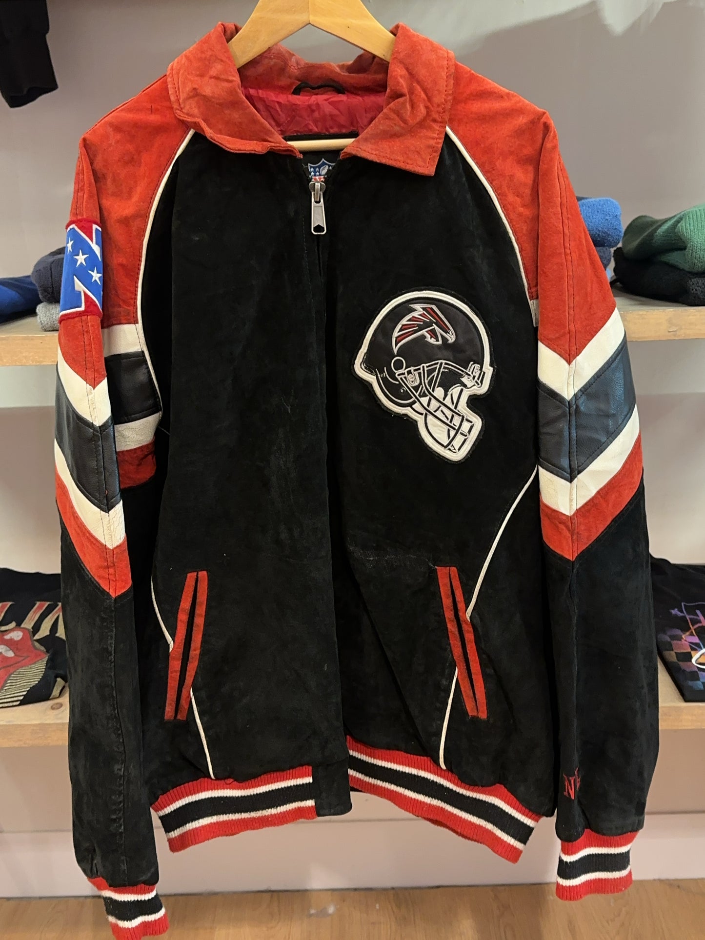 XL - Vintage 2000's Atlanta Falcons NFL Zip-Up Jacket