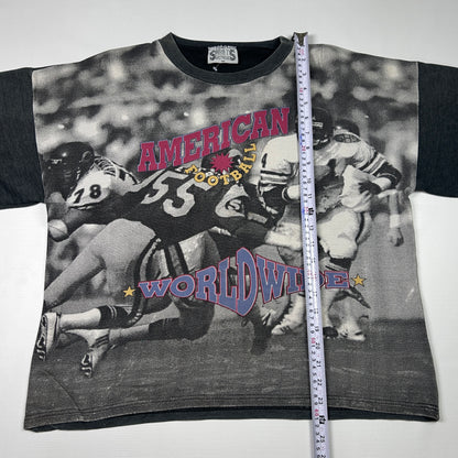 S - American Football 1990's Graphic Long Sleeve T-Shirt