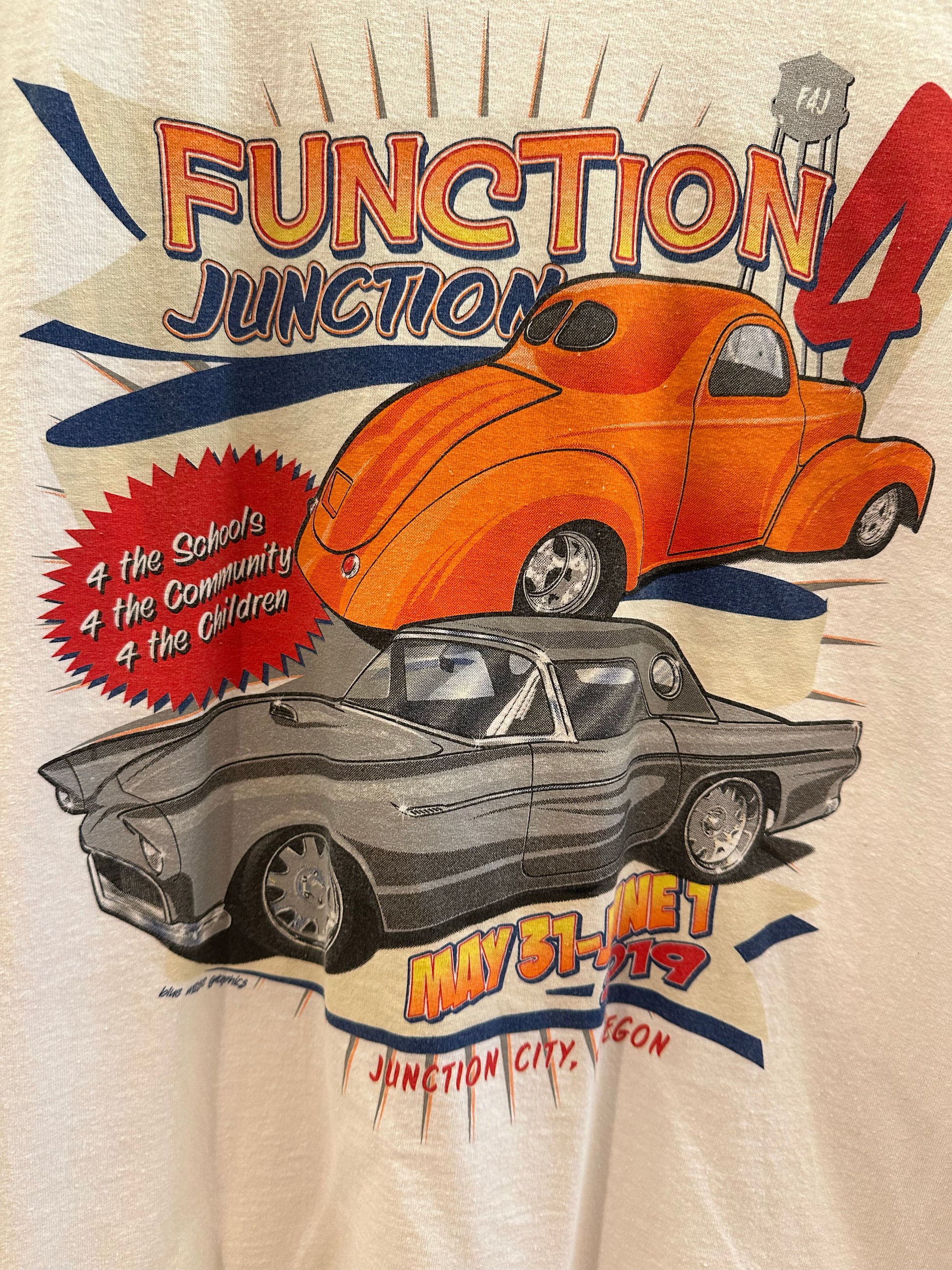 XL - Vintage Junction Junction 4 1999 Car Show Sponsor T-Shirt