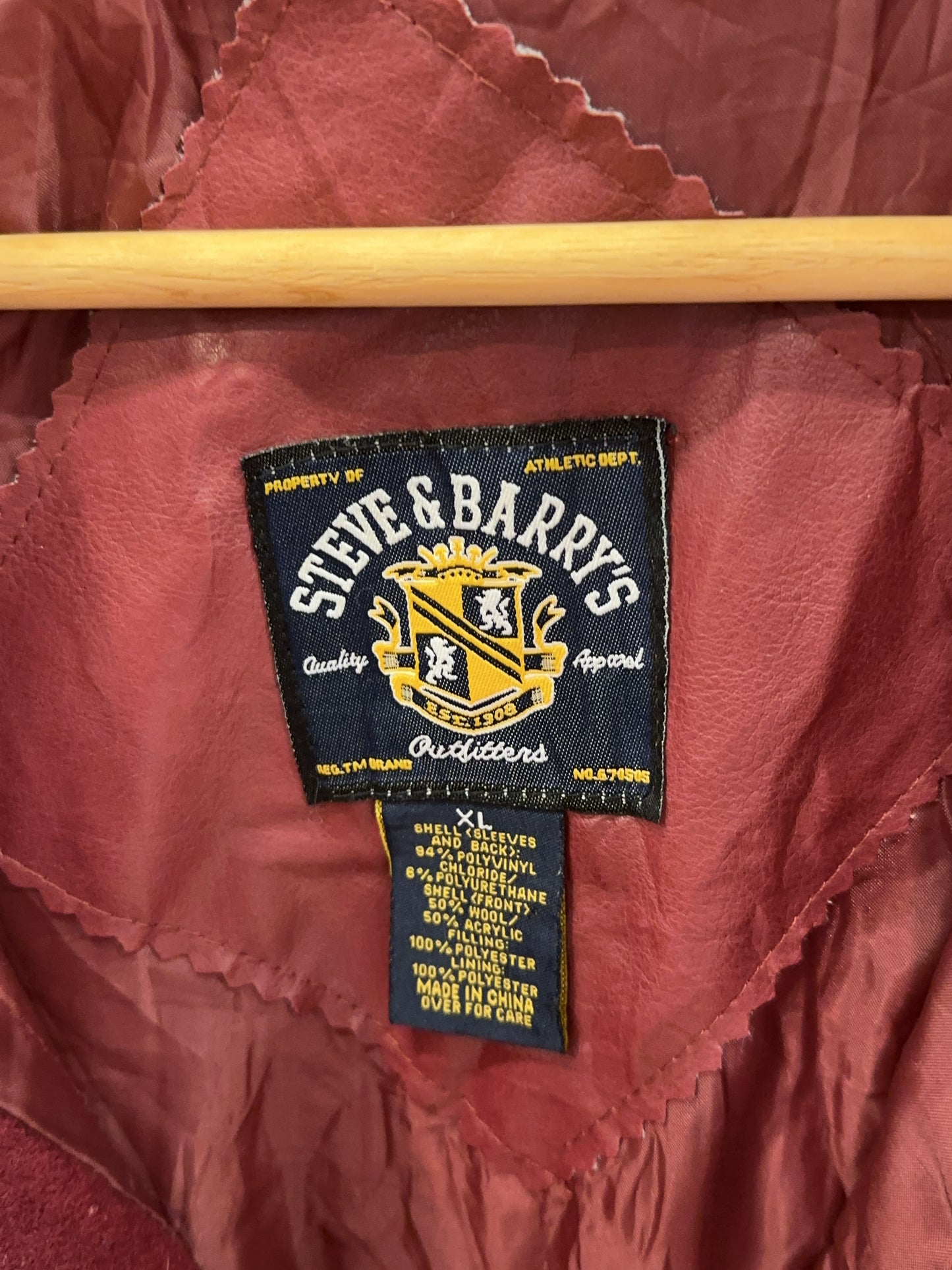 XL - Vintage 2000's Texas State Bobcats Varsity Steve & Barry's Jacket