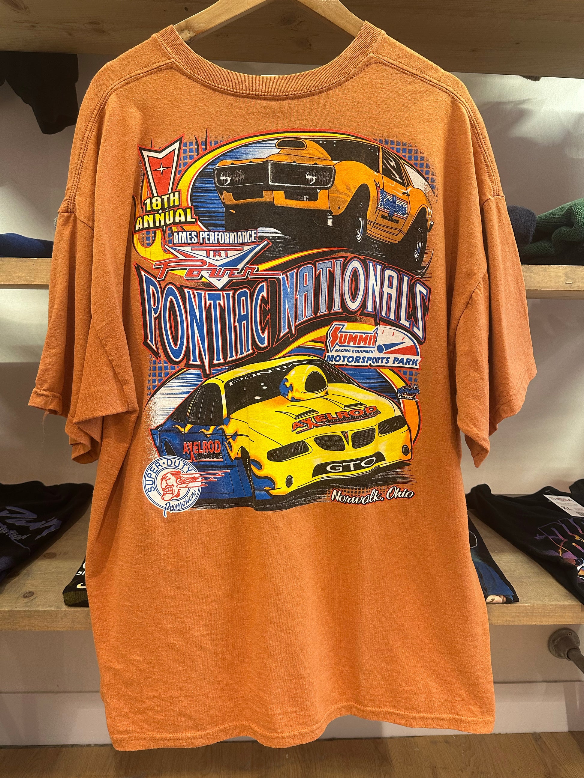 XXL - Vintage 1990s Pontiac Nationals Racing Graphic T-Shirt