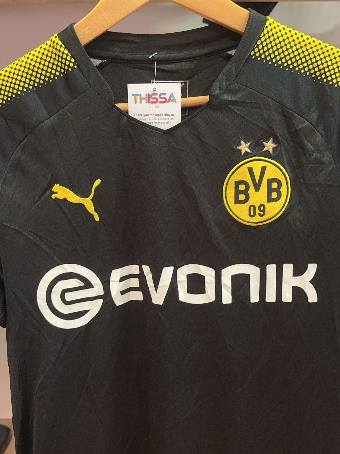 2017-2018 Borussia Dortmund Puma Away Football Shirt 44 - S