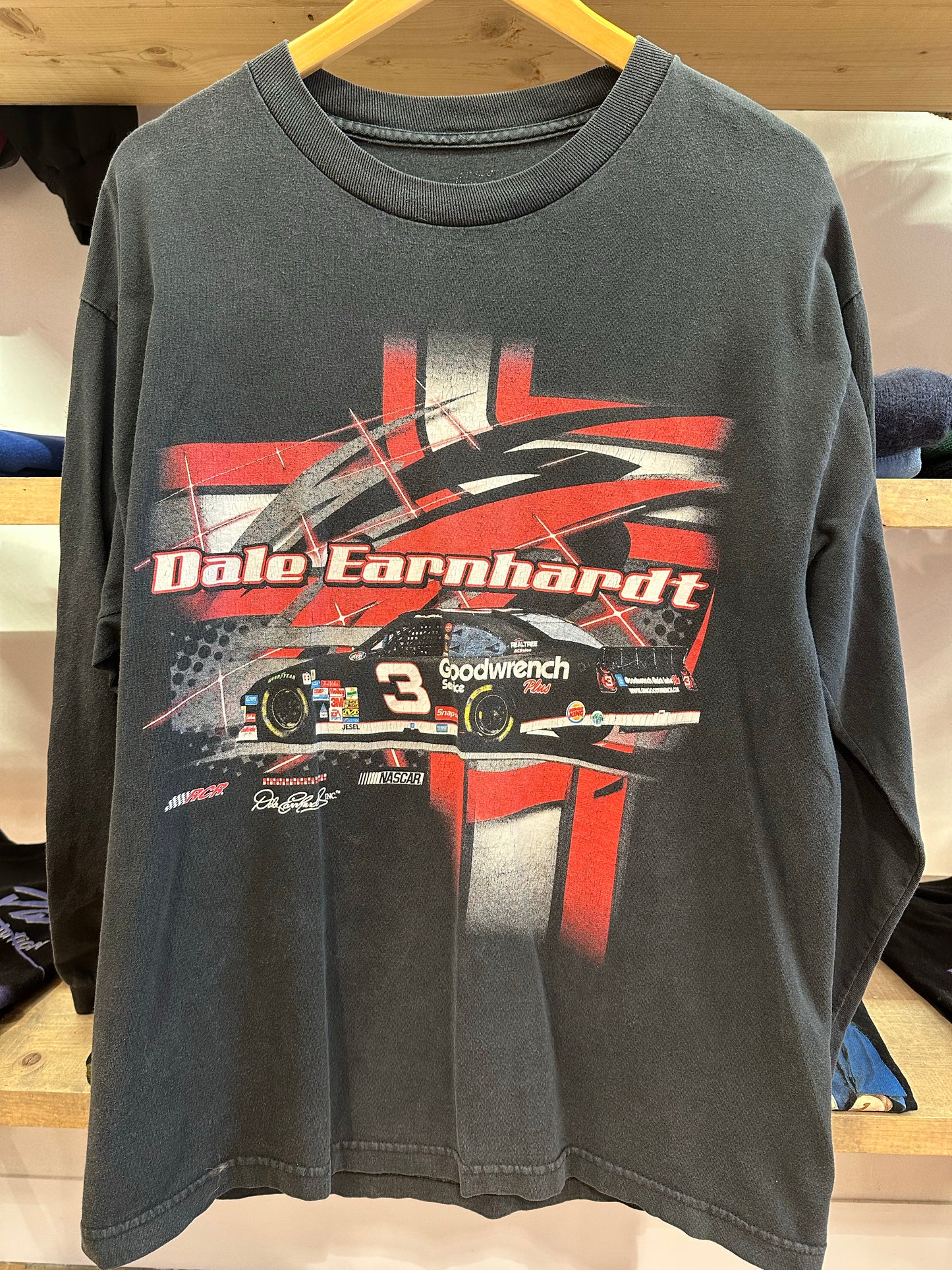 XL - Dale Earnhardt NASCAR Graphic Long Sleeve T-Shirt