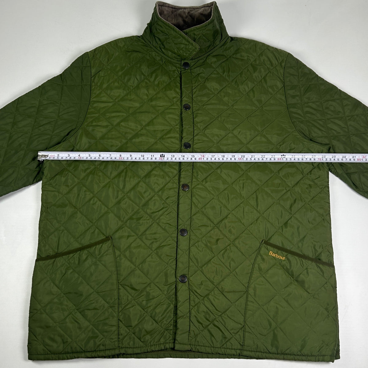 L - Vintage 2010's Barbour Liddesdale Green Quilted Jacket