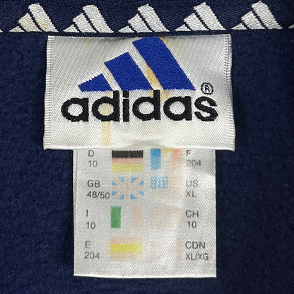 XXL - Vintage 1990's Adidas Fleece Quarterzip