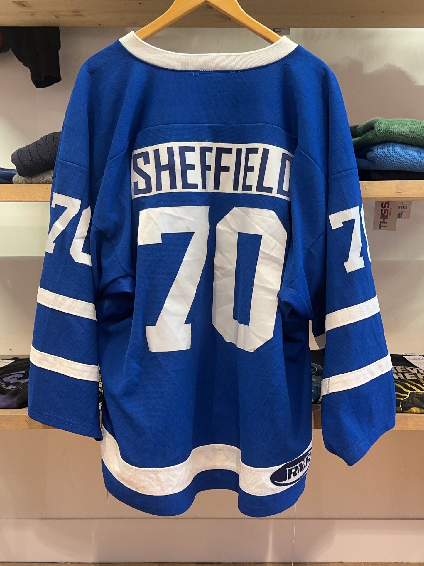 XL - Custom Blue Hockey Jersey Toronto Maple Leafs inspired
