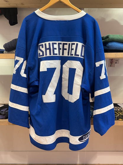 XL - Custom Blue Hockey Jersey Toronto Maple Leafs inspired