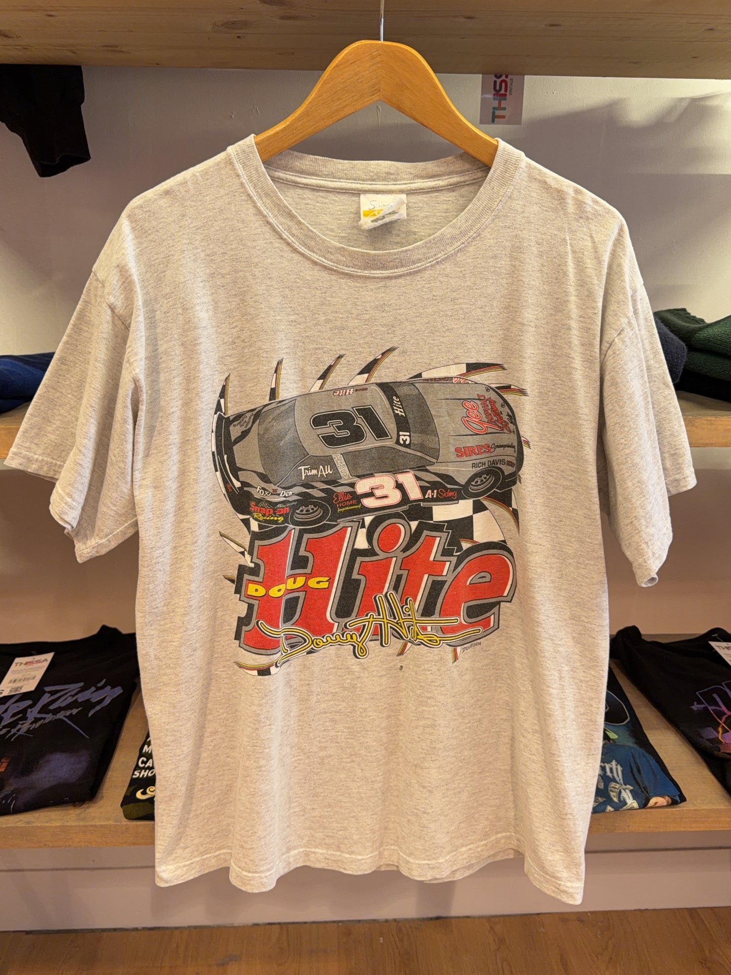 L - Santa Gold Racing Graphic T-Shirt