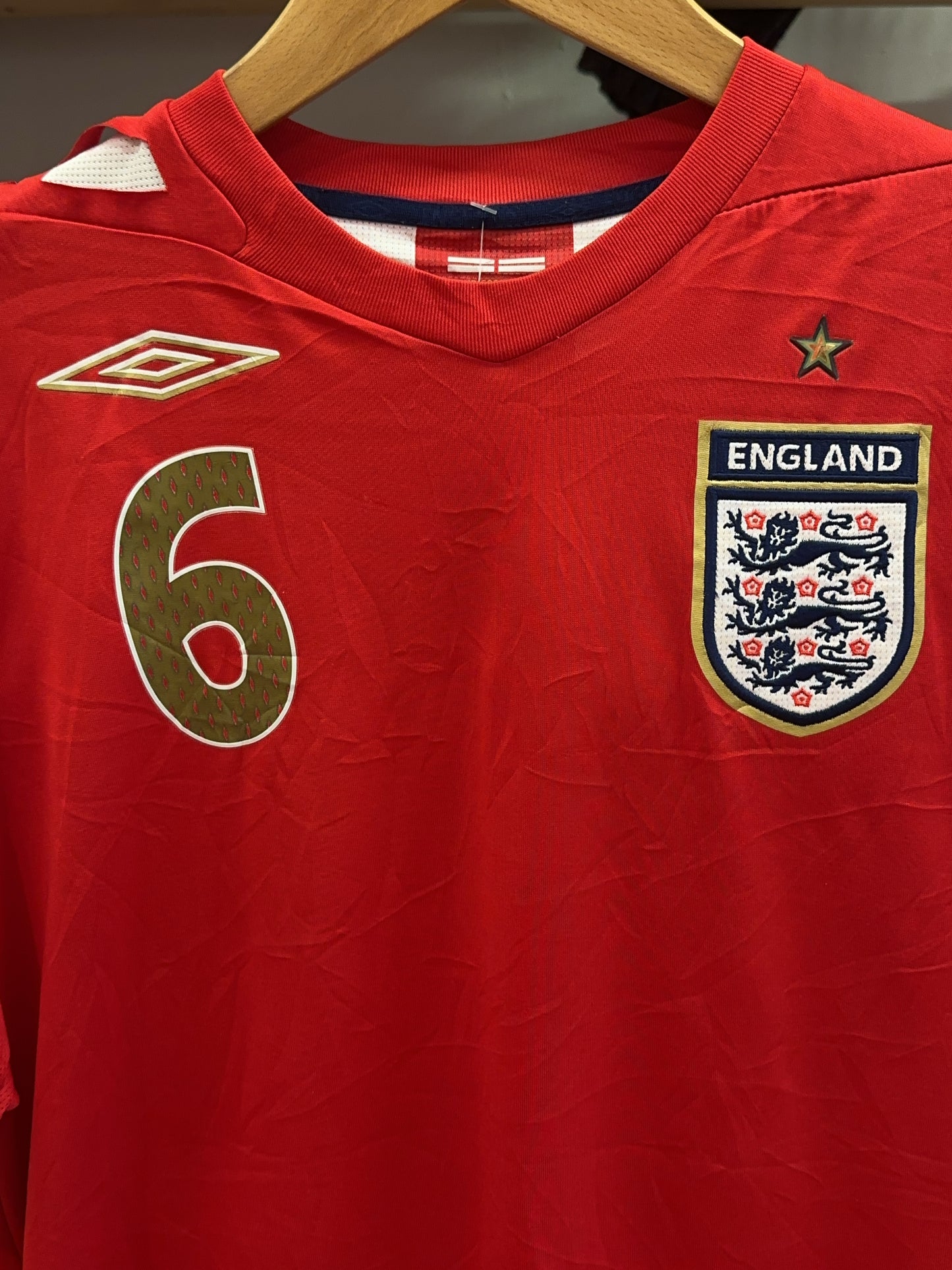 2006-2008 England John Terry Umbro Away Football Shirt 6 - S