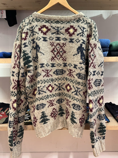 XL - 1990s Vintage Wool Ralph Lauren Cable Knit