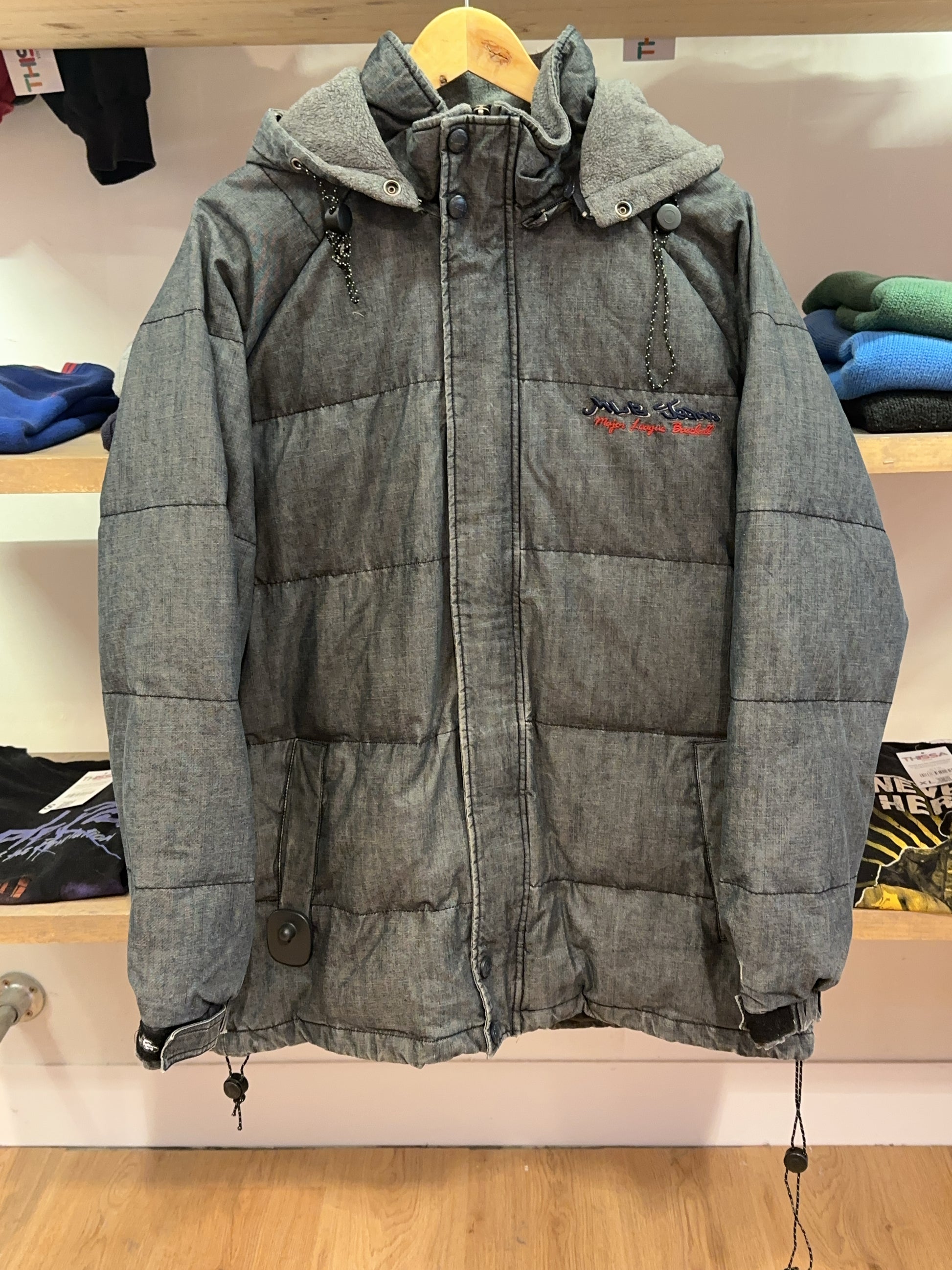 L - MLB Jeans Puffer Jacket