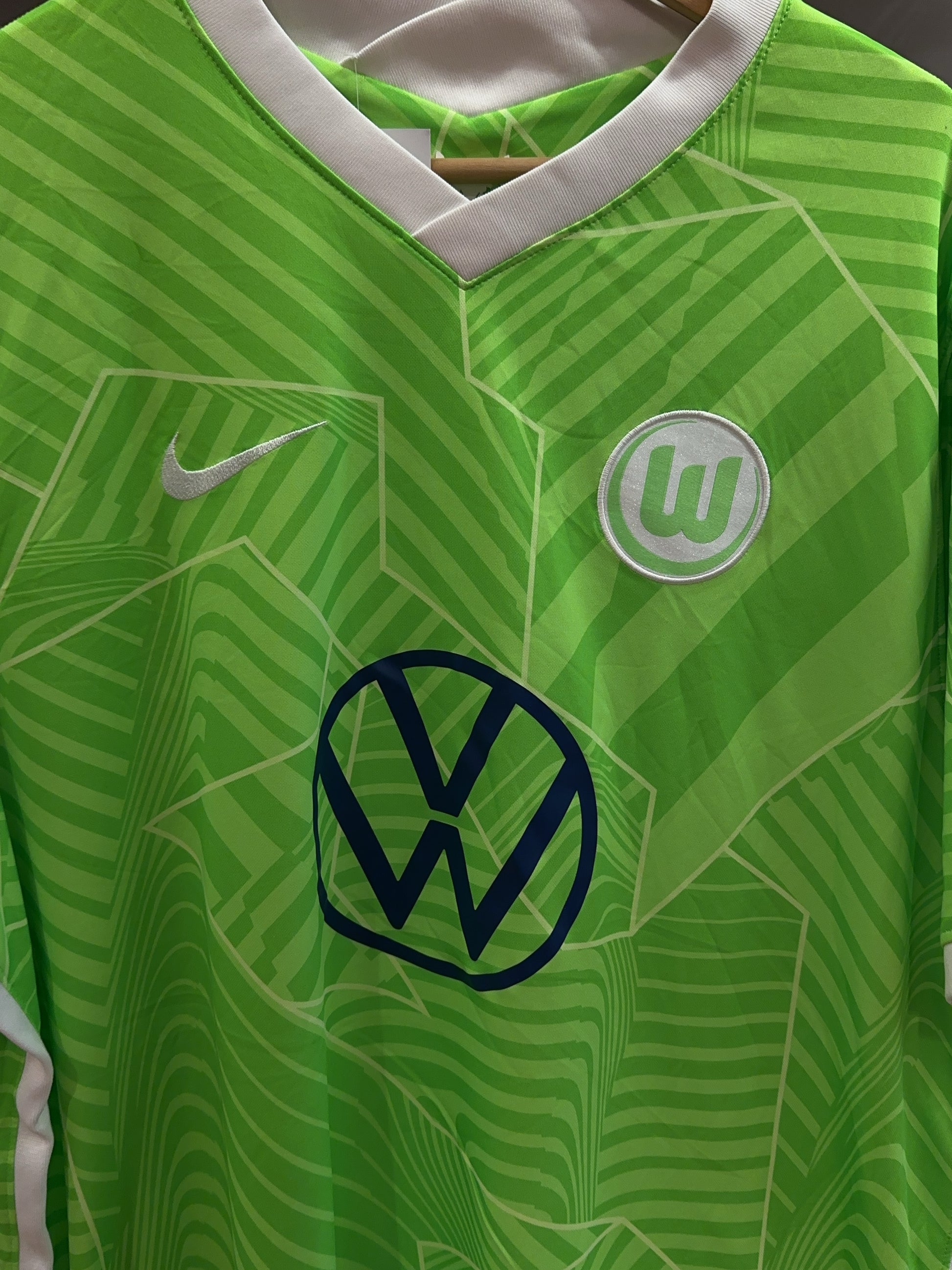2021-2022 VfL Wolfsburg Nike Home Football Shirt 10 - XXL