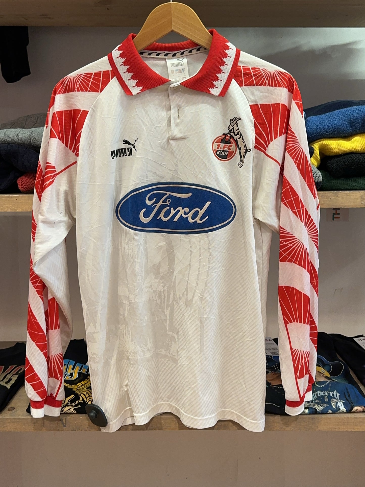 1996-1997 1. FC Köln Puma Home Football Shirt - S