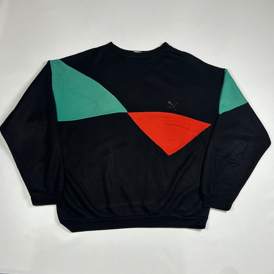 L - Vintage 1980's Puma Colorblock Sweatshirt