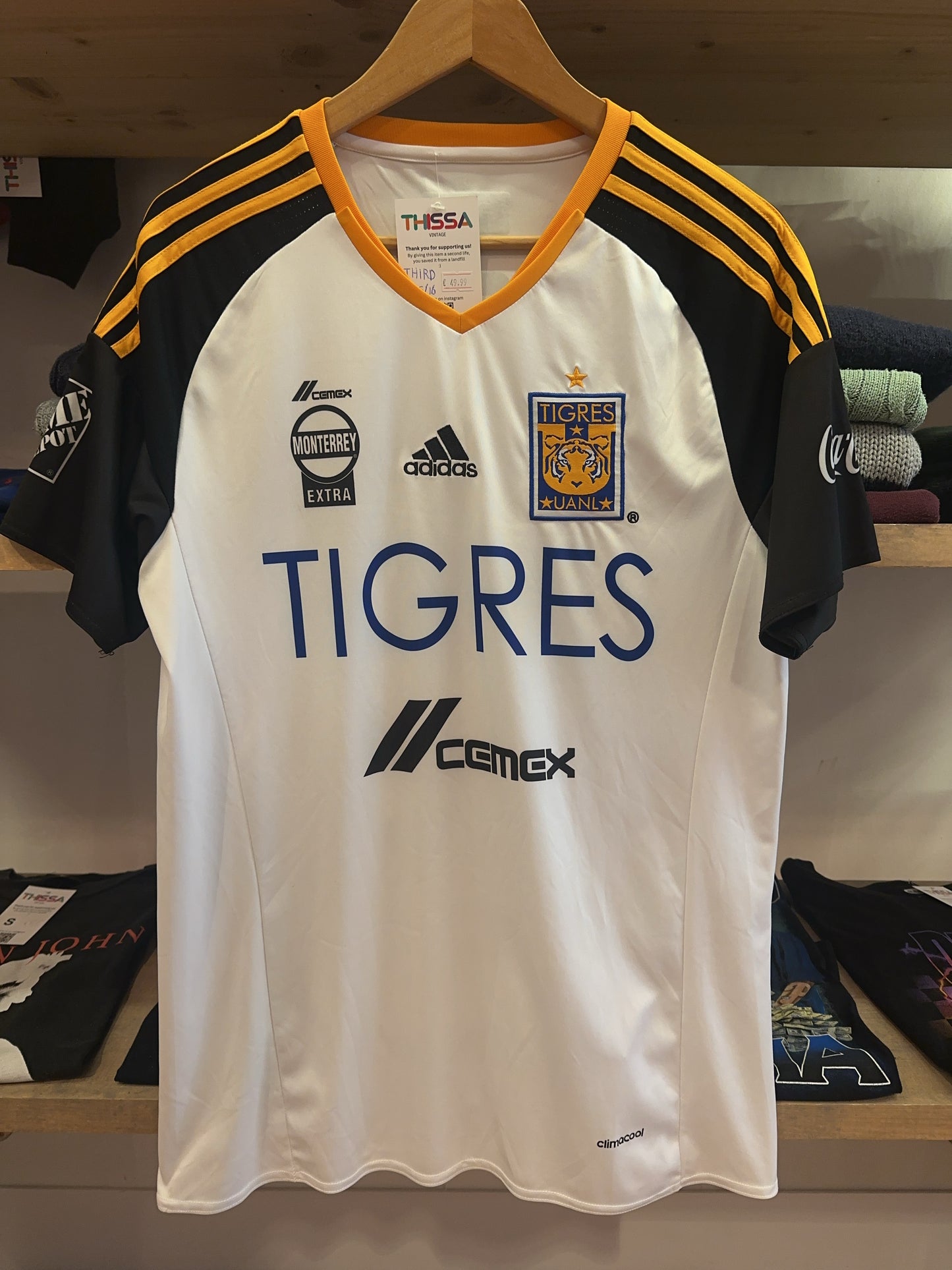 2015-16 Tigres UANL Adidas Third Football Shirt 10 - M
