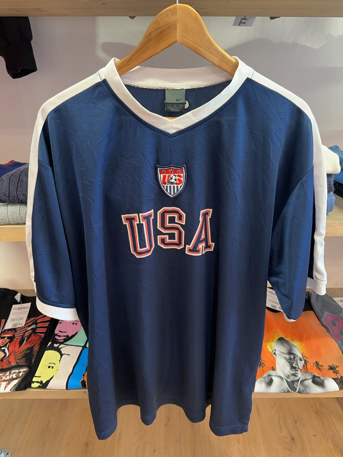 XL - 2002-2004 USA Nike Training Football Shirt