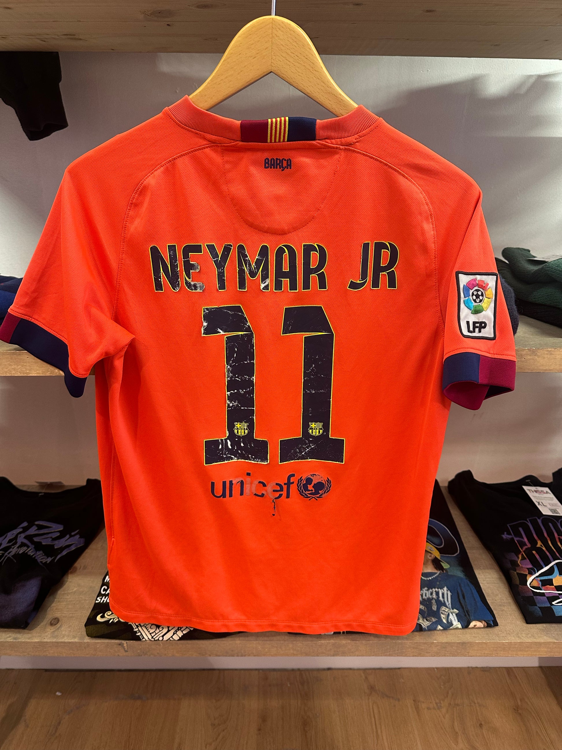XS - 2014-2015 FC Barcelona Nike Home Football Shirt Neymar Jr 11