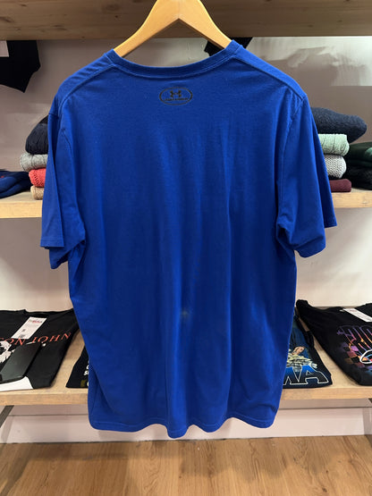 Under Armour HeatGear Blue Logo Graphic T-Shirt