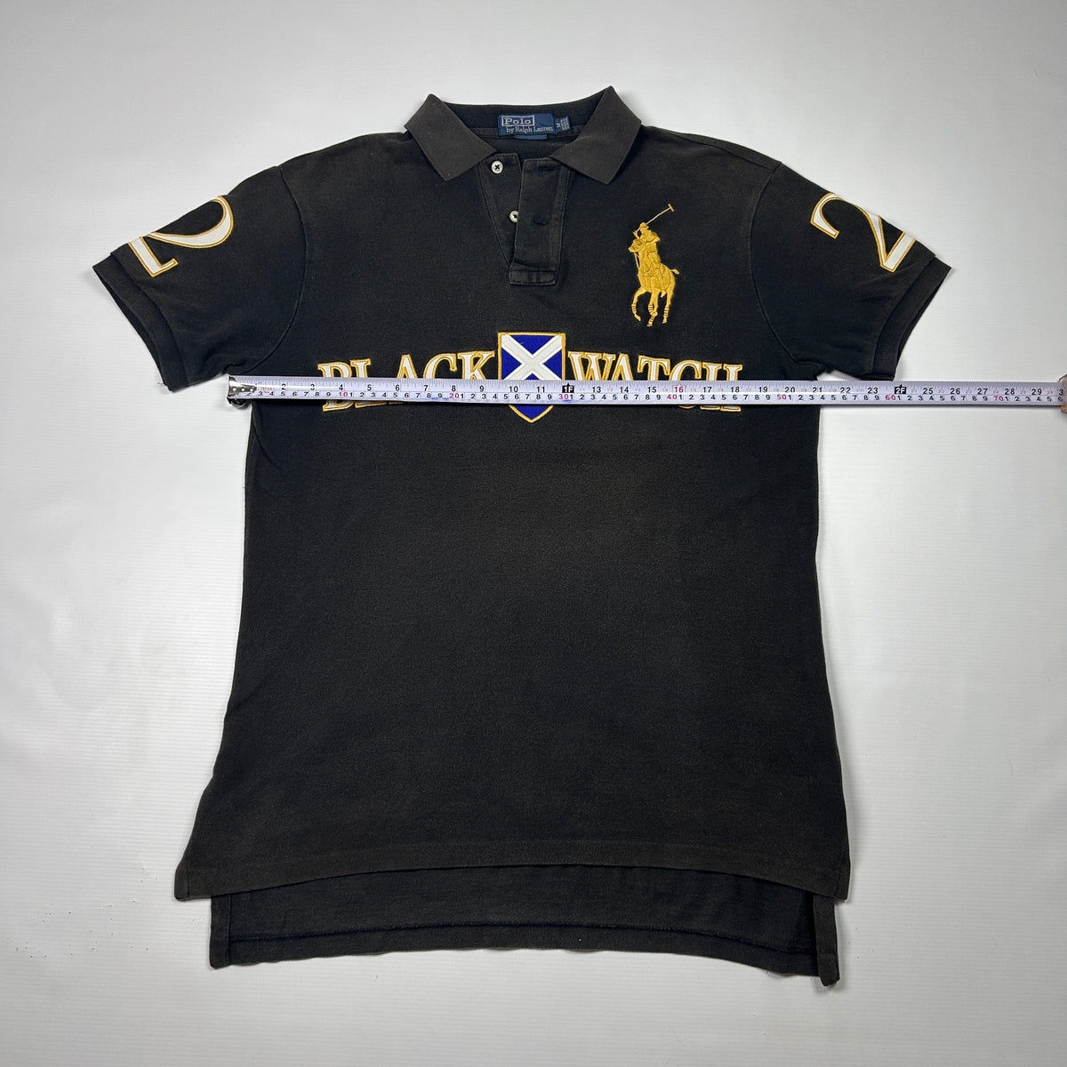 M - Ralph Lauren 1990's Black Watch Big Pony Chief Keef Polo Shirt