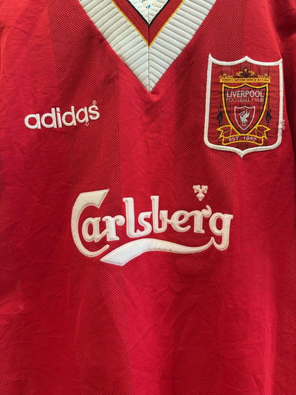 1995-1996 Liverpool FC Adidas Home Football Shirt - S