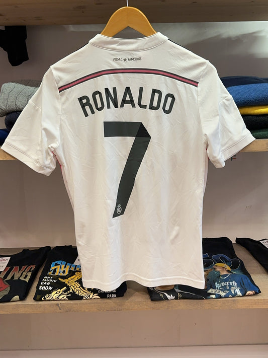 2014-15 Real Madrid Adidas Home Football Shirt 7 - S