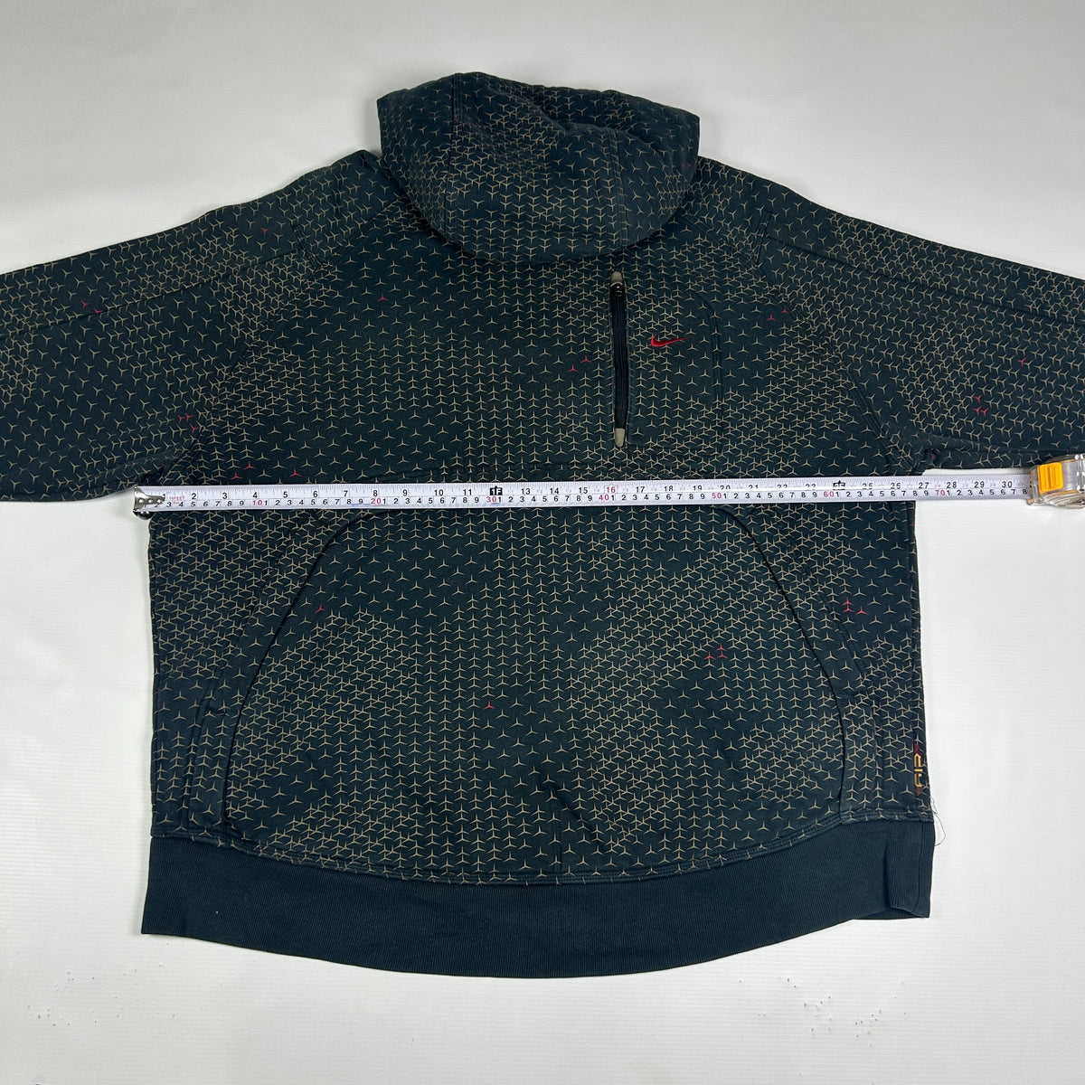 XL - Vintage 2000's Nike Air Patterned Pullover Hoodie Ninja Monogram