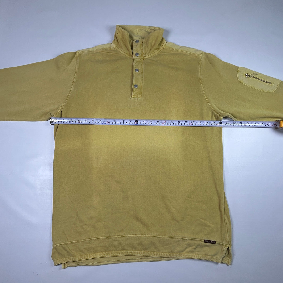 XXL - 1990's Marboro Classics Yellow Quarter-Zip Pullover Sweatshirt
