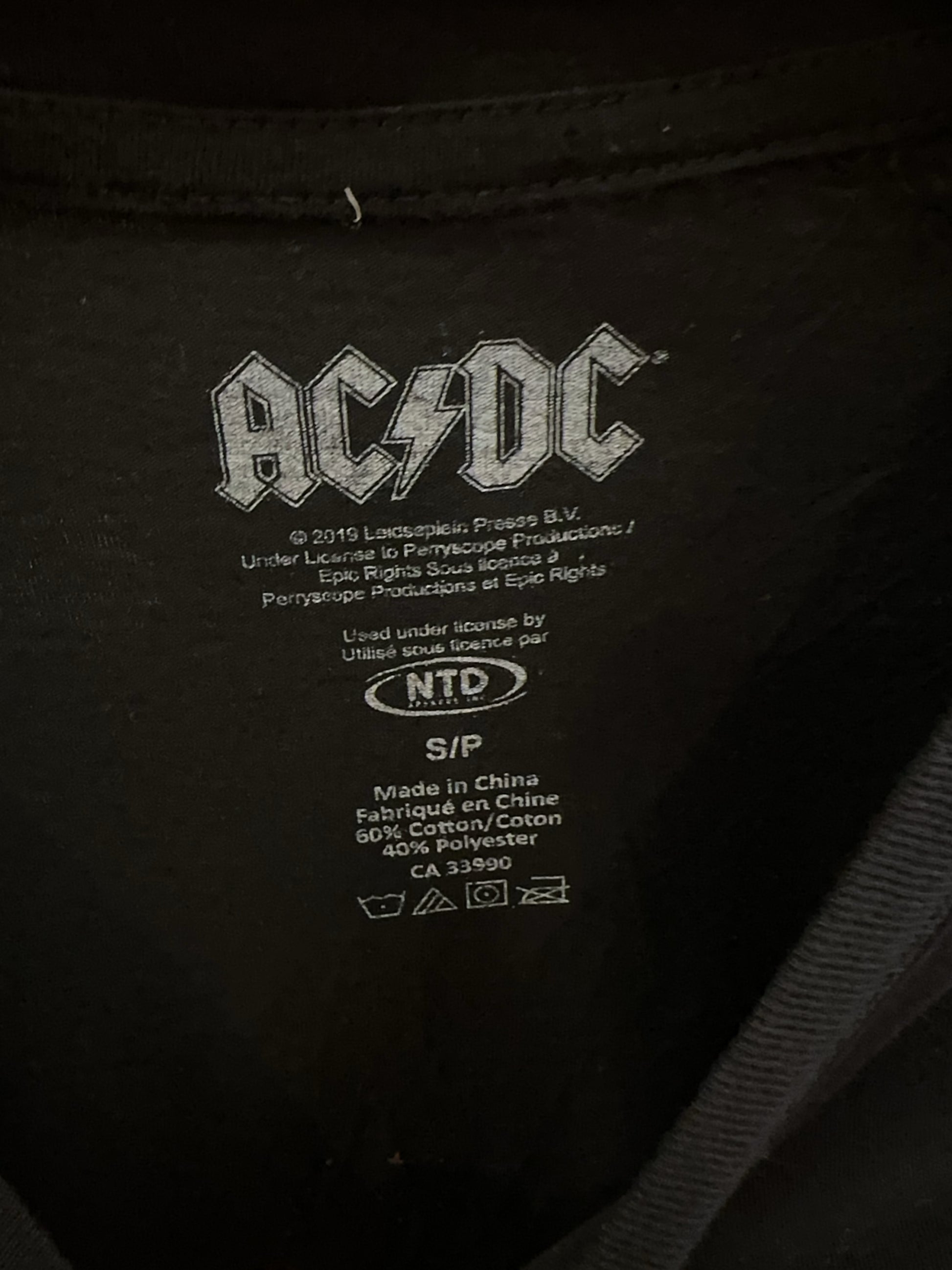 AC/DC Band T-shirt - S