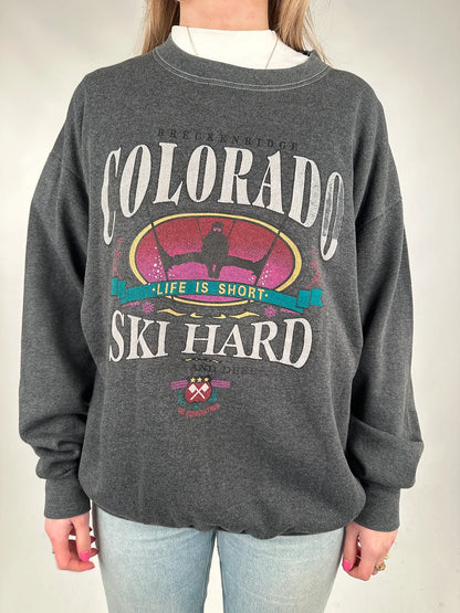 Colorado Ski Hard - Sweatshirt - L