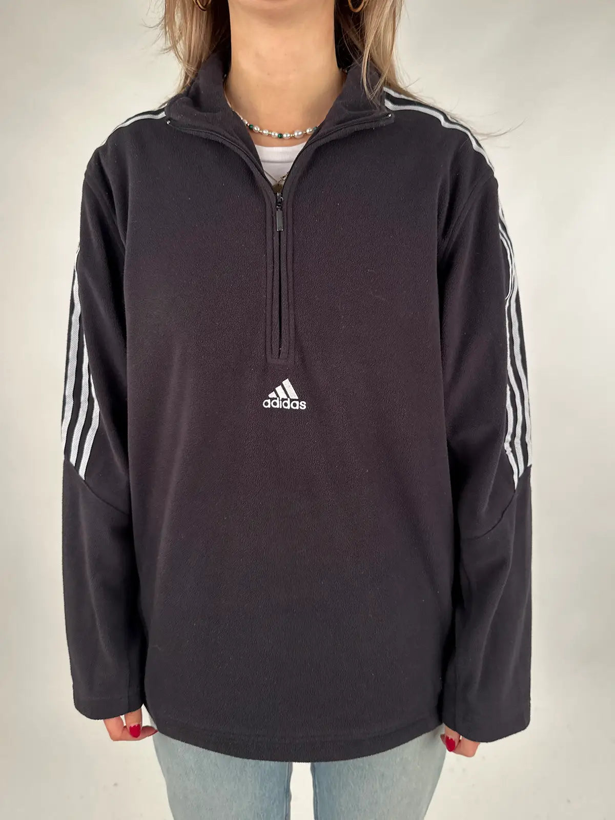 Adidas - Quarterzip Fleece - L