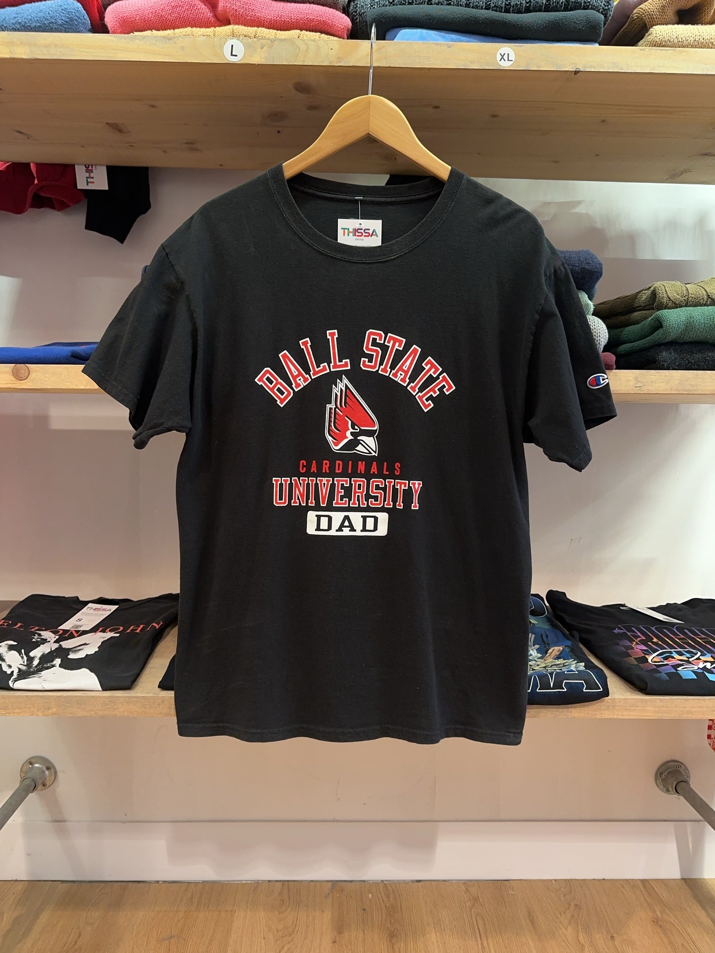 Champion Ball State Cardinals University Dad T-Shirt