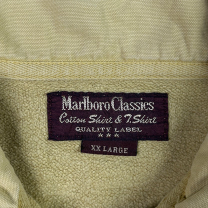 XXL - 1990's Marboro Classics Yellow Quarter-Zip Pullover Sweatshirt